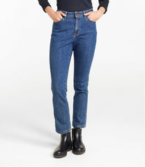 L.L.Bean Women's True Shape Jeans, High-Rise Slim-Leg Ankle CLOTHING