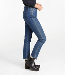 L.L.Bean Women's True Shape Jeans, High-Rise Slim-Leg Ankle CLOTHING