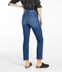 L.L.Bean Women's Signature Super Stretch Jeans, High-Rise Skinny-Leg Ankle CLOTHING|SALE