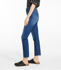 L.L.Bean Women's Signature Super Stretch Jeans, High-Rise Skinny-Leg Ankle CLOTHING|SALE