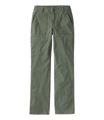 L.L.Bean Women's 207 Vintage Cotton Canvas Pants, Mid-Rise Straight-Leg Cargo CLOTHING|SALE