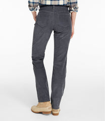 L.L.Bean Women's BeanFlex Five-Pocket Corduroy Pants, Mid-Rise Straight-Leg CLOTHING|SALE