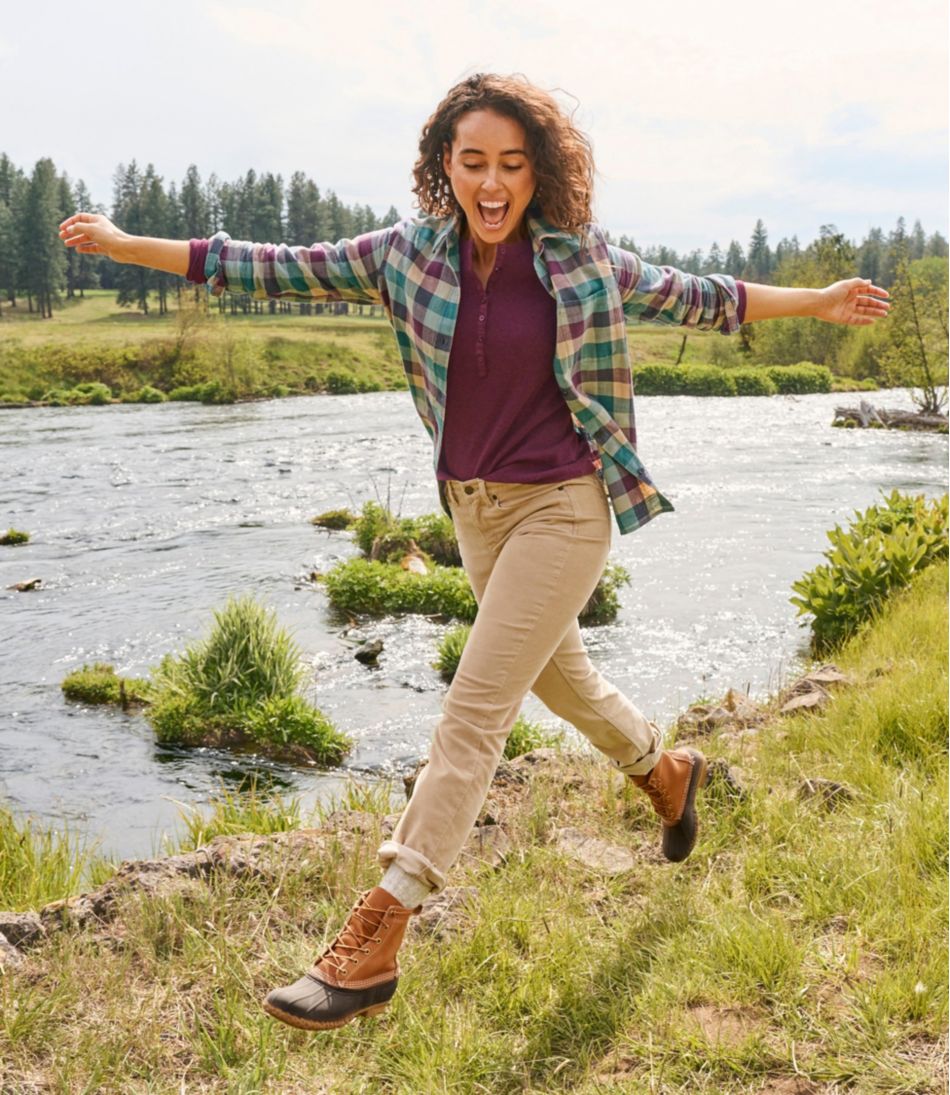 L.L.Bean Women's BeanFlex Five-Pocket Corduroy Pants, Mid-Rise Straight-Leg CLOTHING|SALE