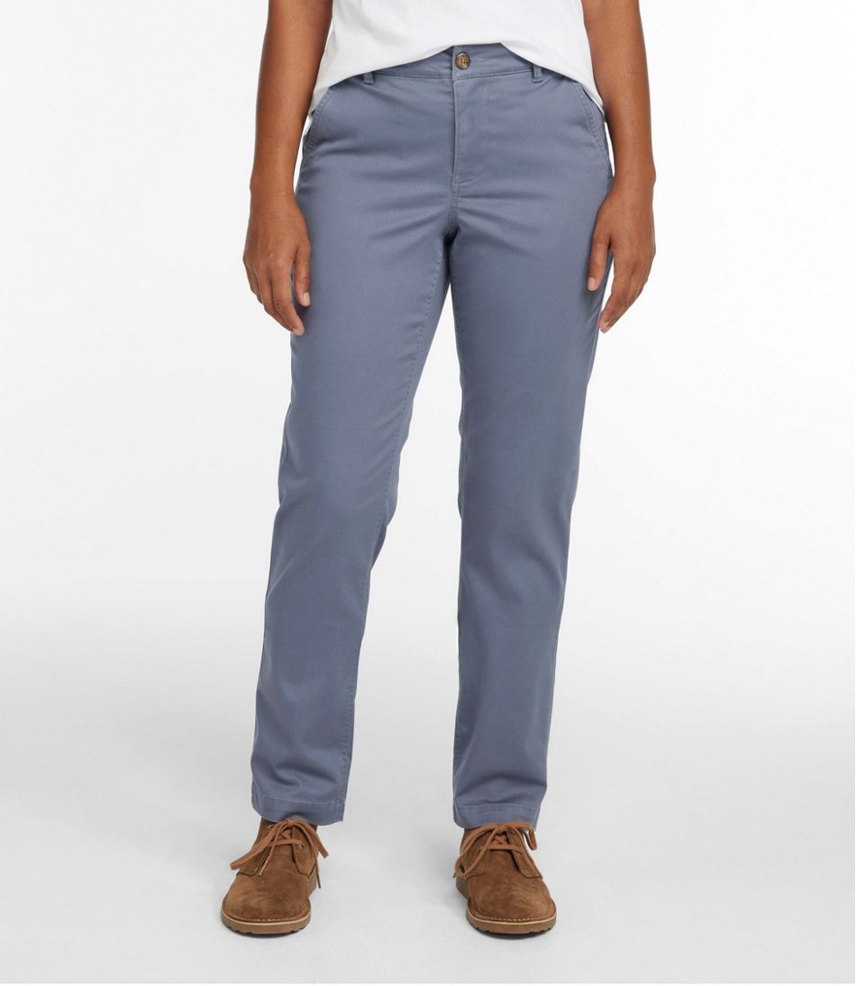L.L.Bean Women's Comfort Stretch Pants, Mid-Rise Straight-Leg Chino CLOTHING|SALE