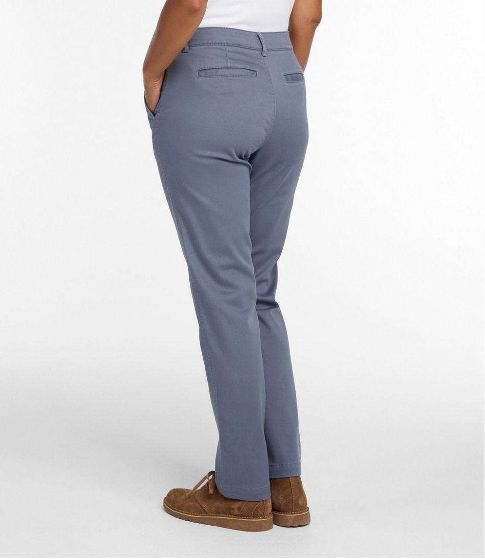 L.L.Bean Women's Comfort Stretch Pants, Mid-Rise Straight-Leg Chino CLOTHING|SALE
