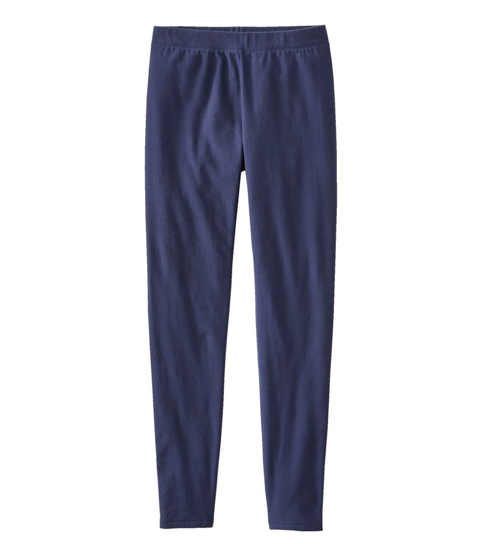 L.L.Bean Women's Perfect Fit Pants, Fleece-Backed Leggings CLOTHING