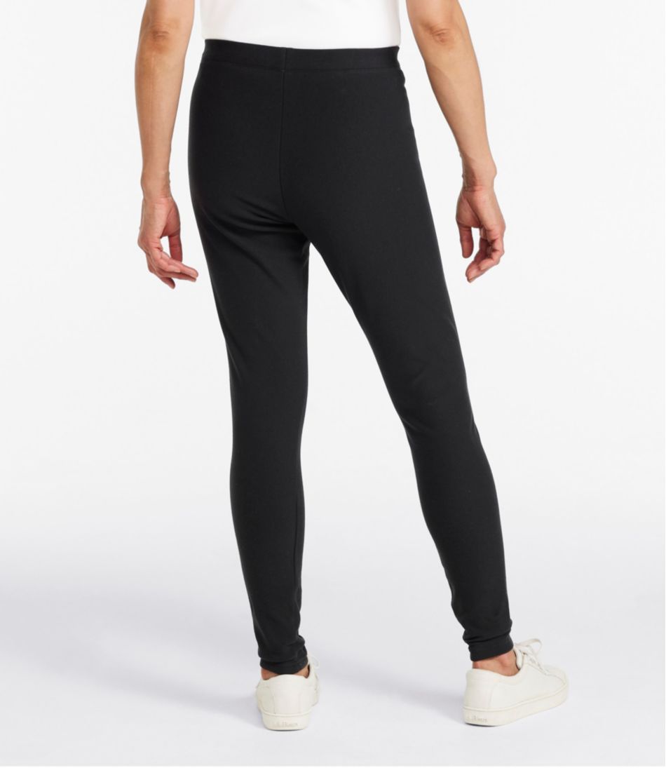 L.L.Bean Women's Perfect Fit Pants, Fleece-Backed Leggings CLOTHING