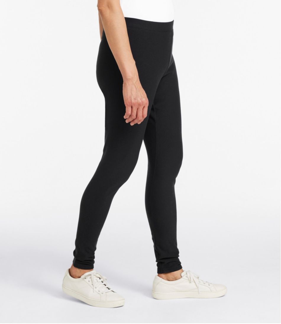 L.L.Bean Women's Perfect Fit Pants, Fleece-Backed Leggings CLOTHING