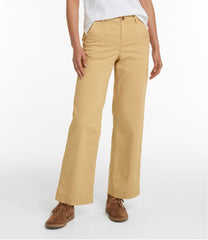 L.L.Bean Women's Comfort Stretch Pants, Mid-Rise Wide-Leg Chino CLOTHING|SALE