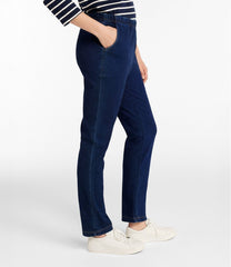 L.L.Bean Women's Perfect Fit Pants, Denim Original Tapered Leg CLOTHING|SALE