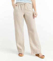 L.L.Bean Women's Premium Washable Linen Pull-On Pants CLOTHING