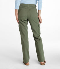 L.L.Bean Women's Comfort Stretch Pants, Mid-Rise Straight-Leg Cargo CLOTHING|SALE