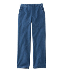 L.L.Bean Women's Perfect Fit Pants, Denim Straight-Leg Fleece-Backed CLOTHING|SALE