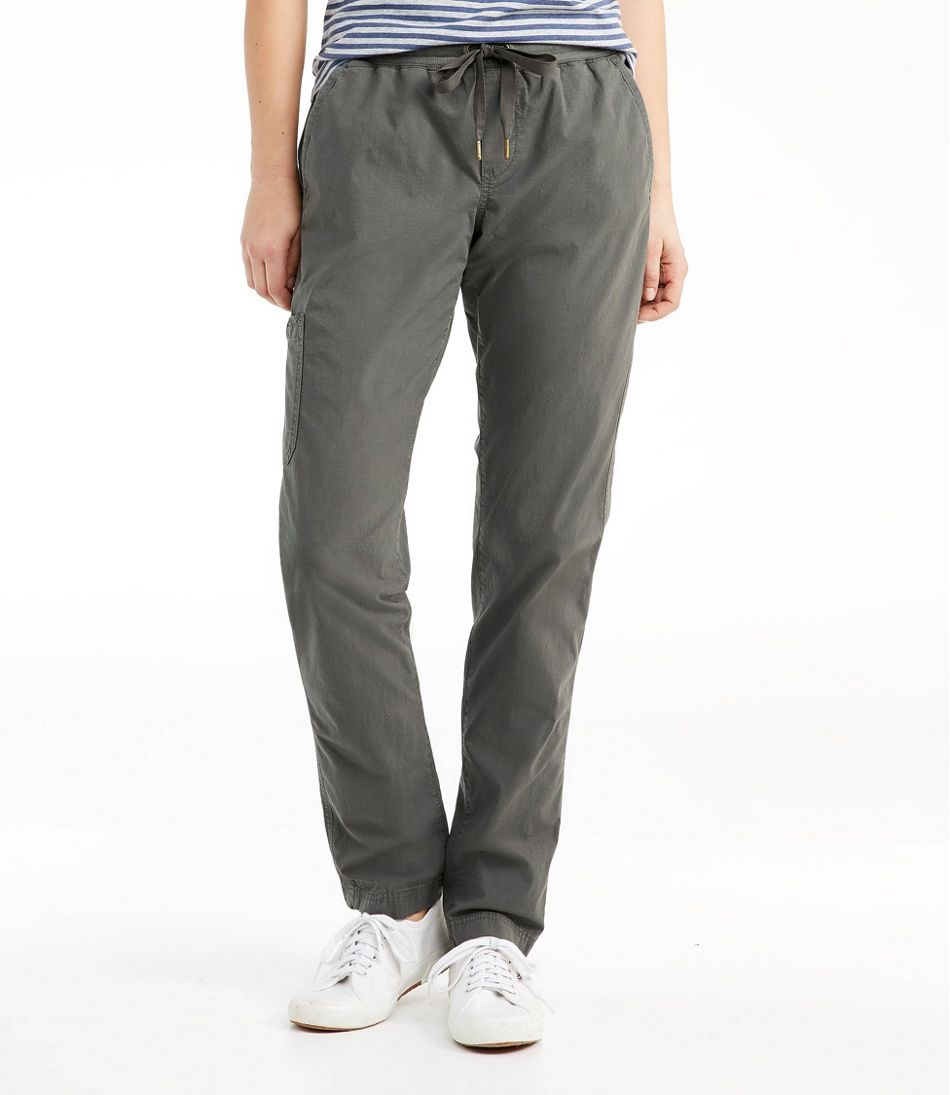 L.L.Bean Women's Stretch Ripstop Pull-On Pants, Slim-Leg CLOTHING|SALE
