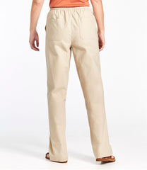 L.L.Bean Women's Sunwashed Canvas Pants, High-Rise Straight-Leg CLOTHING