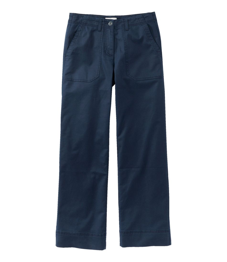 L.L.Bean Women's Signature Utility Pants, Mid-Rise Wide-Leg Ankle-Length CLOTHING|SALE