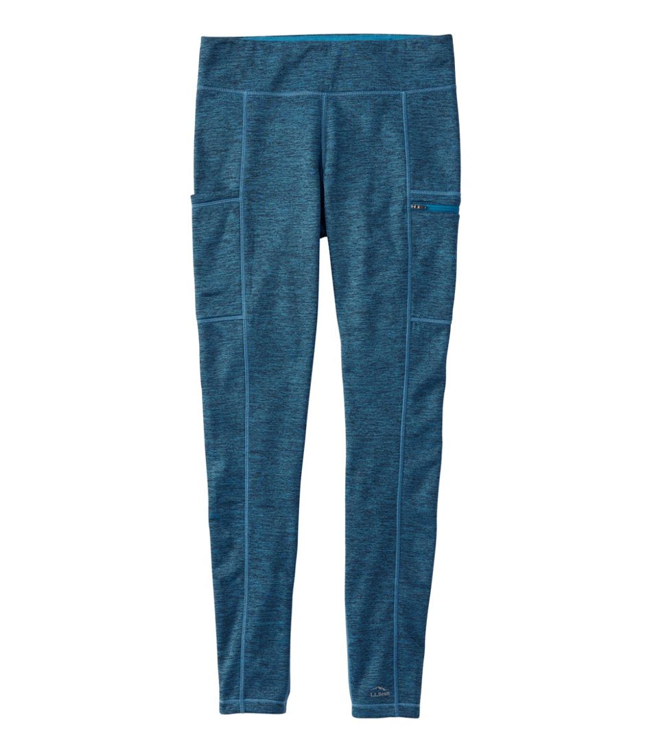 L.L.Bean Women's PrimaLoft ThermaStretch Fleece Pocket Tights, Mid-Rise CLOTHING|SALE