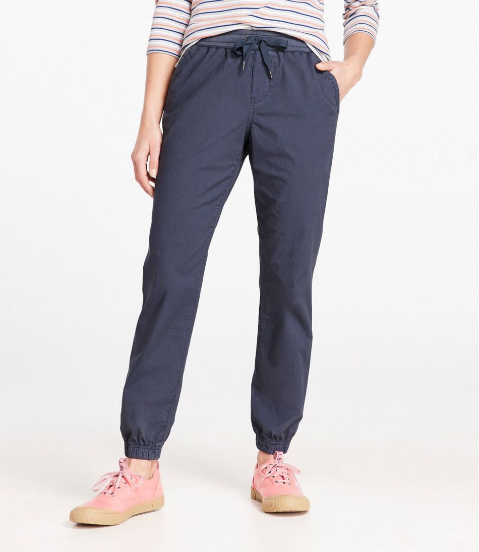 L.L.Bean Women's Stretch Ripstop Pull-On Pants, Slim-Leg Jogger CLOTHING