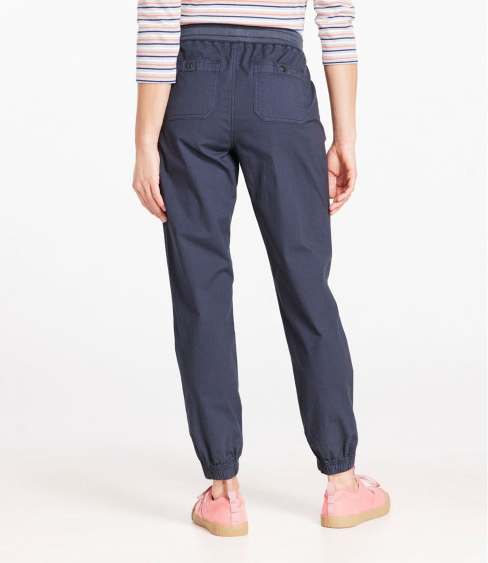 L.L.Bean Women's Stretch Ripstop Pull-On Pants, Slim-Leg Jogger CLOTHING