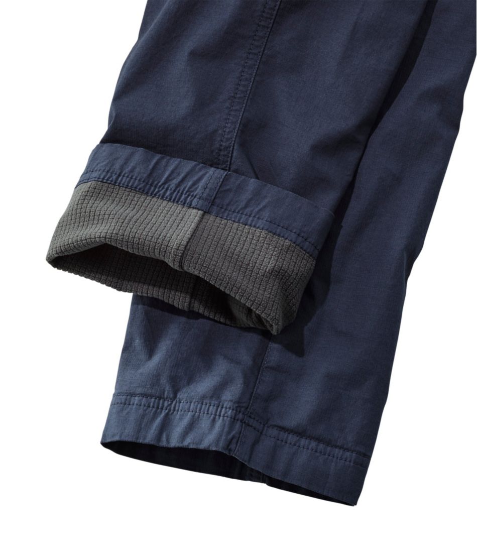 L.L.Bean Women's Stretch Ripstop Pull-On Pants, Slim-Leg Fleece-Lined CLOTHING|SALE