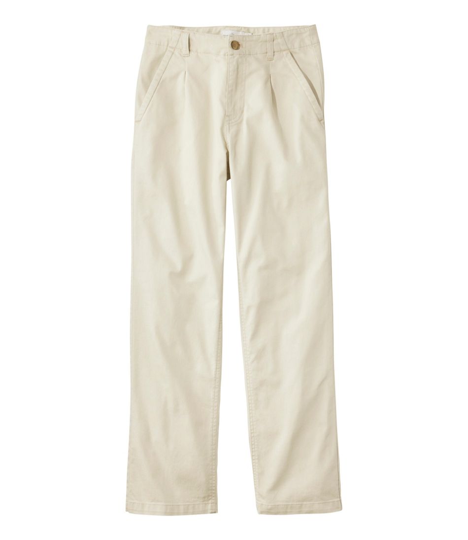 L.L.Bean Women's Signature Easy-Cotton Pleated Chinos, Ankle CLOTHING|SALE
