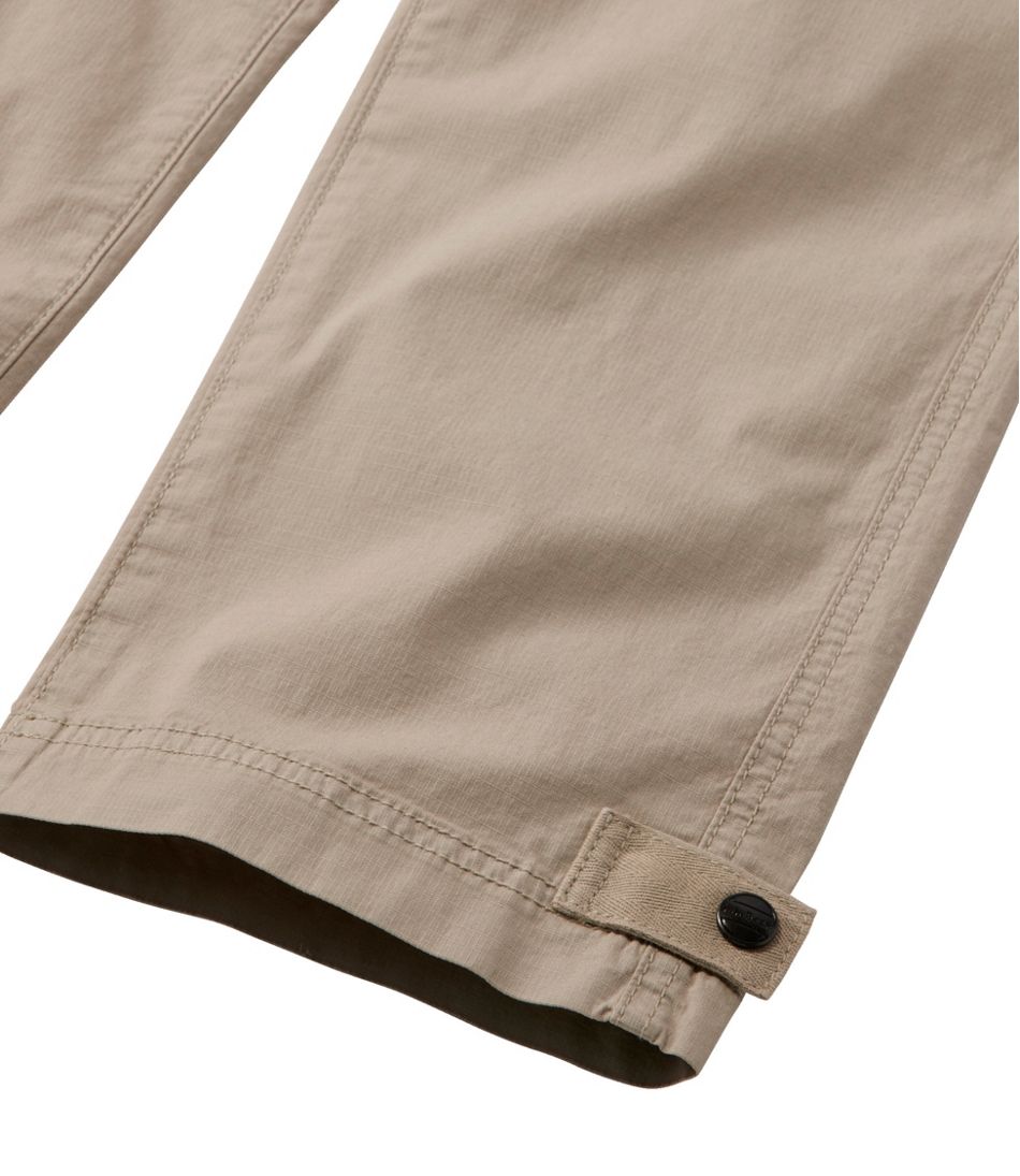 L.L.Bean Women's Stretch Ripstop Pull-On Capri Pants, Slim-Leg CLOTHING