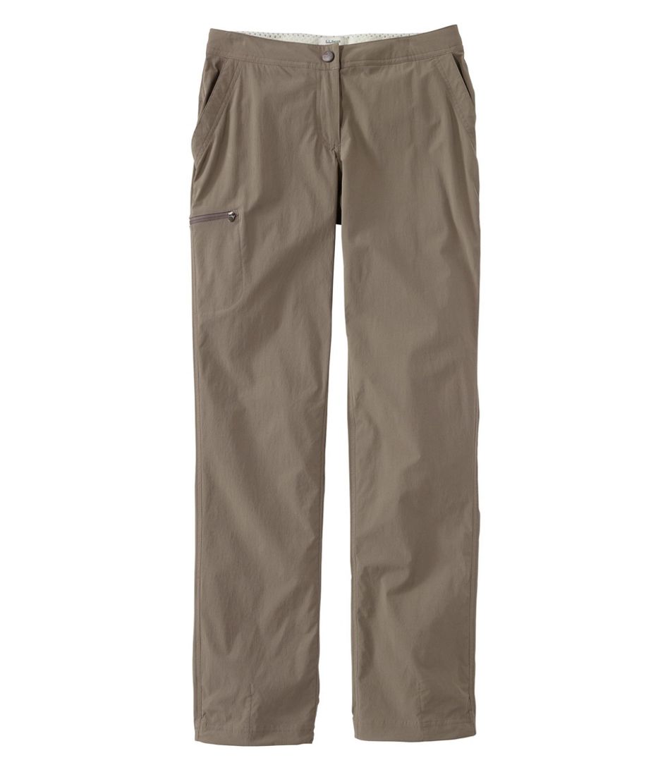 L.L.Bean Women's Water-Repellent Comfort Trail Pants, Mid-Rise Straight-Leg CLOTHING|SALE