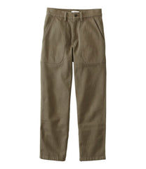 L.L.Bean Women's Signature Washed Cotton Barrel Pants, High-Rise Tapered Leg CLOTHING|SALE