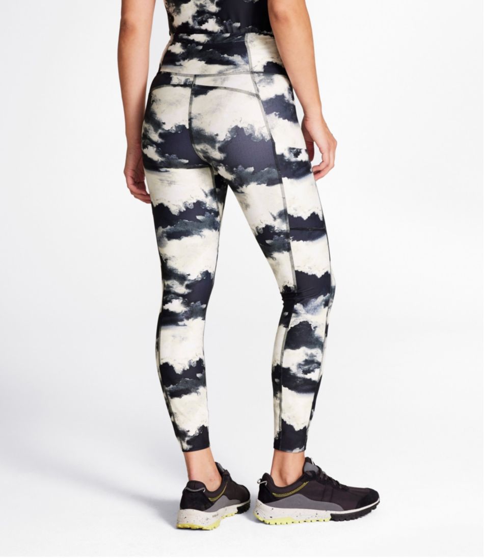 L.L.Bean Women's Everyday Performance 7/8 Leggings, High-Rise Pocket Print CLOTHING|SALE