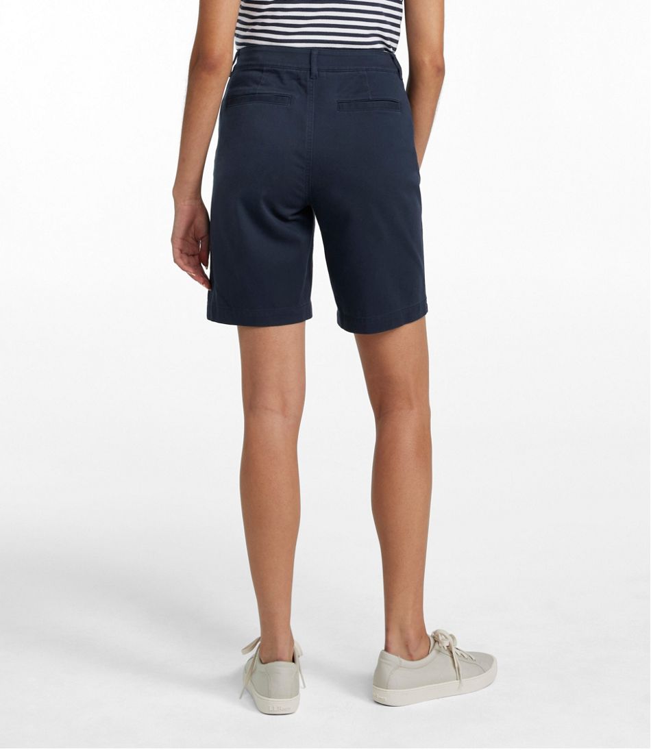 L.L.Bean Women's Comfort Stretch Shorts, Chino Bermudas 9" CLOTHING|SALE