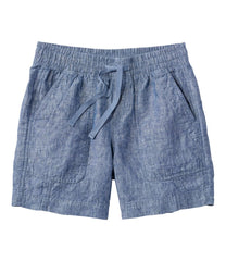 L.L.Bean Women's Premium Washable Linen Shorts, Mid-Rise 6" CLOTHING