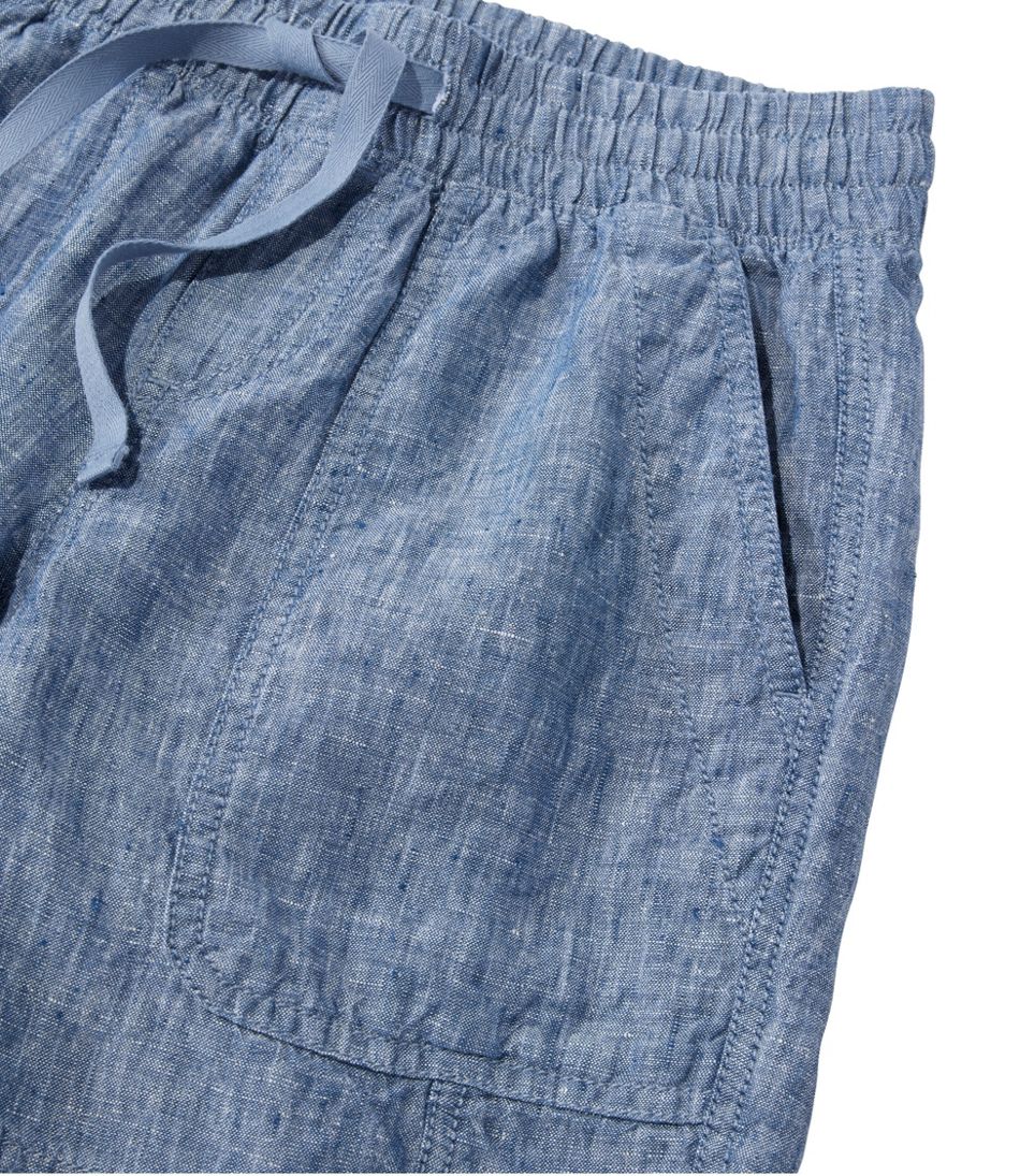 L.L.Bean Women's Premium Washable Linen Shorts, Mid-Rise 6" CLOTHING