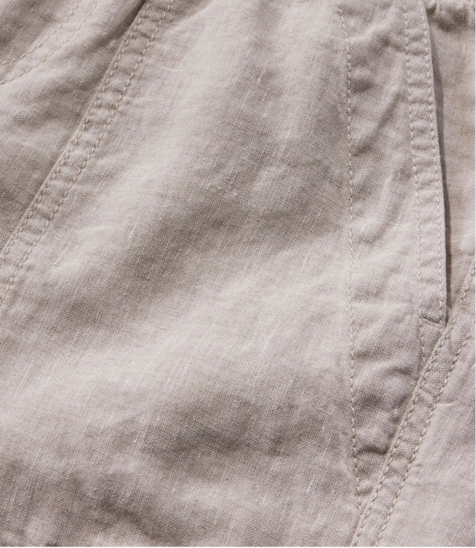 L.L.Bean Women's Premium Washable Linen Shorts, Mid-Rise 6" CLOTHING