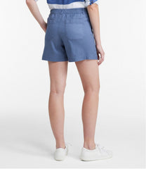 L.L.Bean Women's Comfort Stretch Cotton/Linen Shorts, High-Rise 7" CLOTHING|SALE
