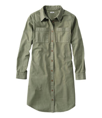 L.L.Bean Women's L.L. Bean Heritage Washed Denim Shirt Dress, Garment-Dye CLOTHING|SALE