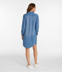 L.L.Bean Women's L.L. Bean Heritage Washed Denim Shirt Dress CLOTHING