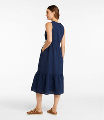 L.L.Bean Women's Cloud Gauze Midi Dress CLOTHING