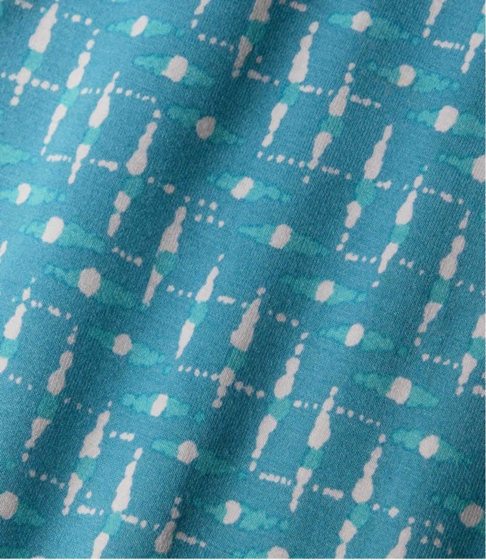 L.L.Bean Women's Summer Knit Dress, Short-Sleeve Print CLOTHING|SALE
