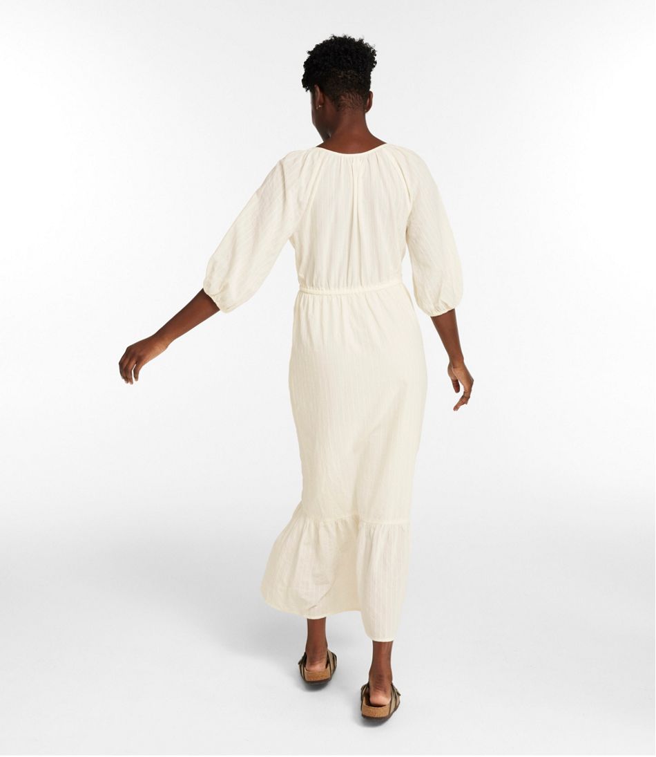 L.L.Bean Women's Signature Castine Cotton Popover Dress CLOTHING