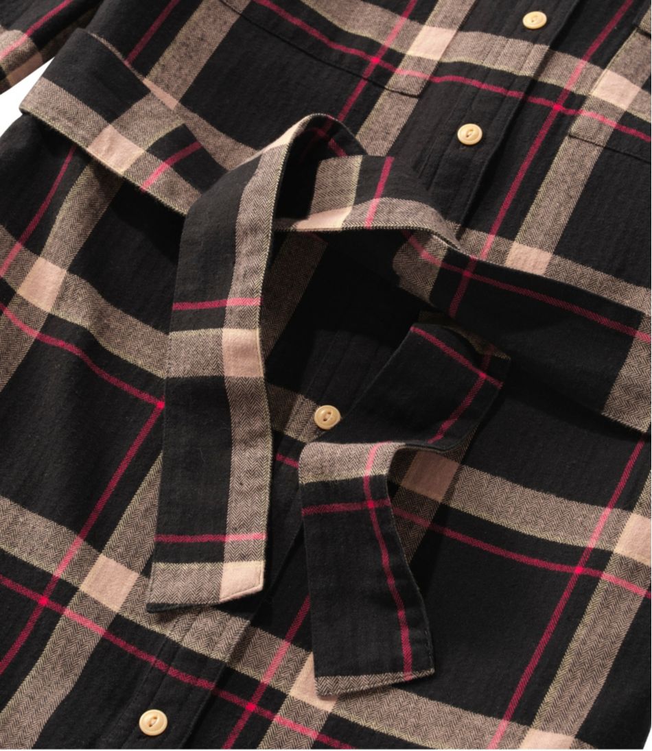 L.L.Bean Women's Signature Camp Flannel Shirt Dress, Button-Front CLOTHING|SALE