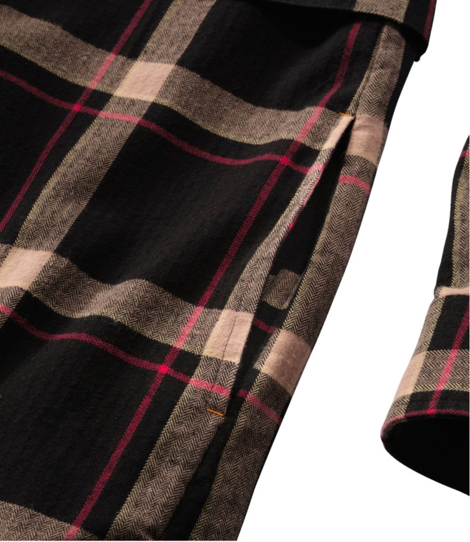 L.L.Bean Women's Signature Camp Flannel Shirt Dress, Button-Front CLOTHING|SALE