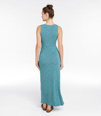 L.L.Bean Women's Summer Knit Maxi Dress, Print CLOTHING