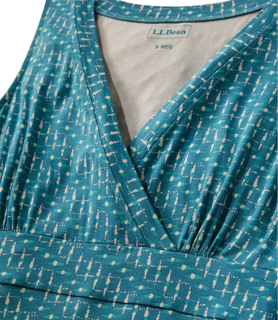 L.L.Bean Women's Summer Knit Maxi Dress, Print CLOTHING