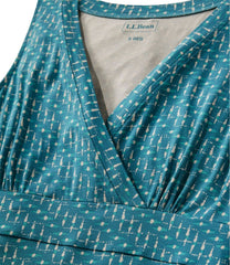 L.L.Bean Women's Summer Knit Maxi Dress, Print CLOTHING