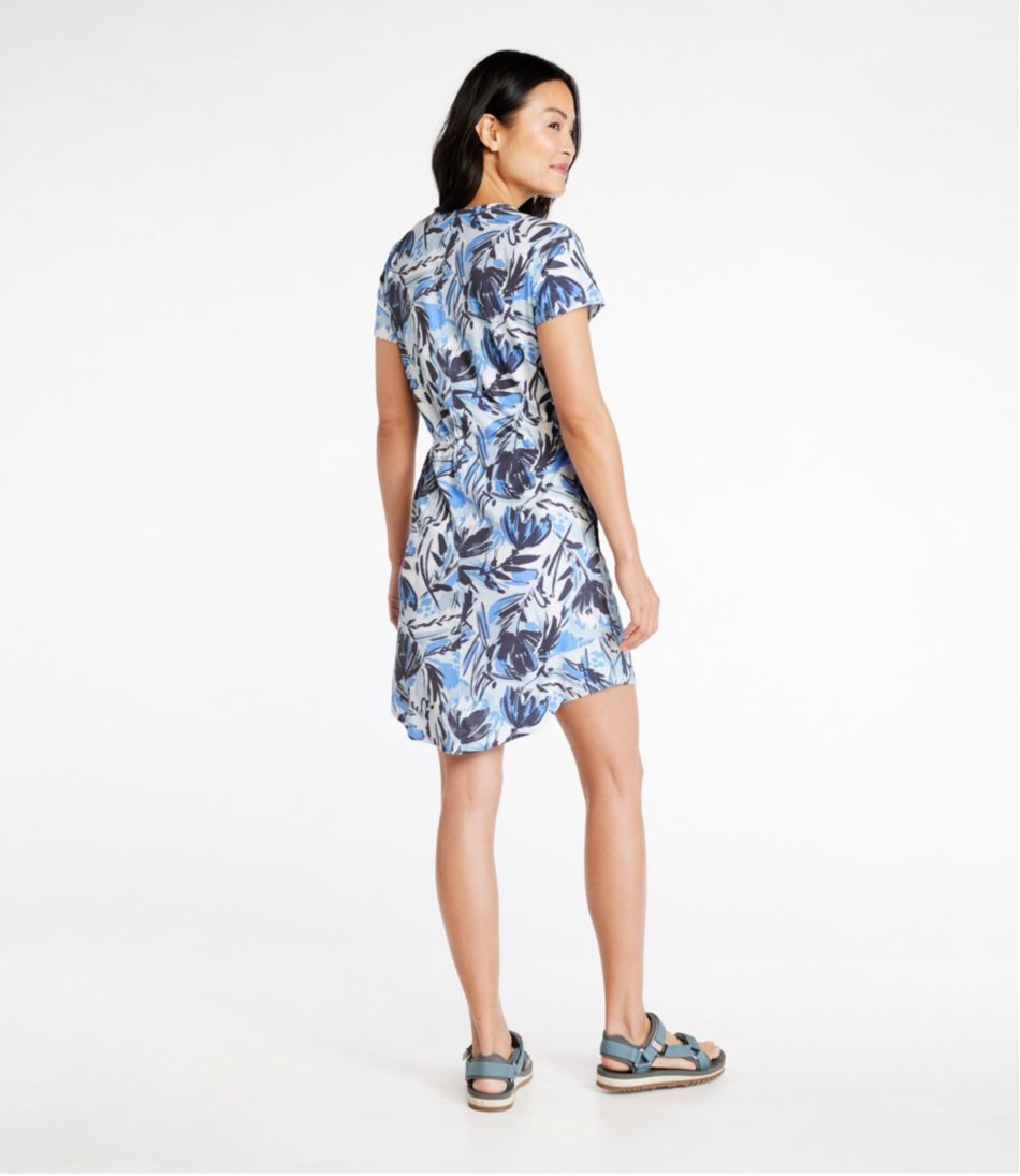 L.L.Bean Women's Everyday SunSmart® Knit Dress, Print CLOTHING|SALE