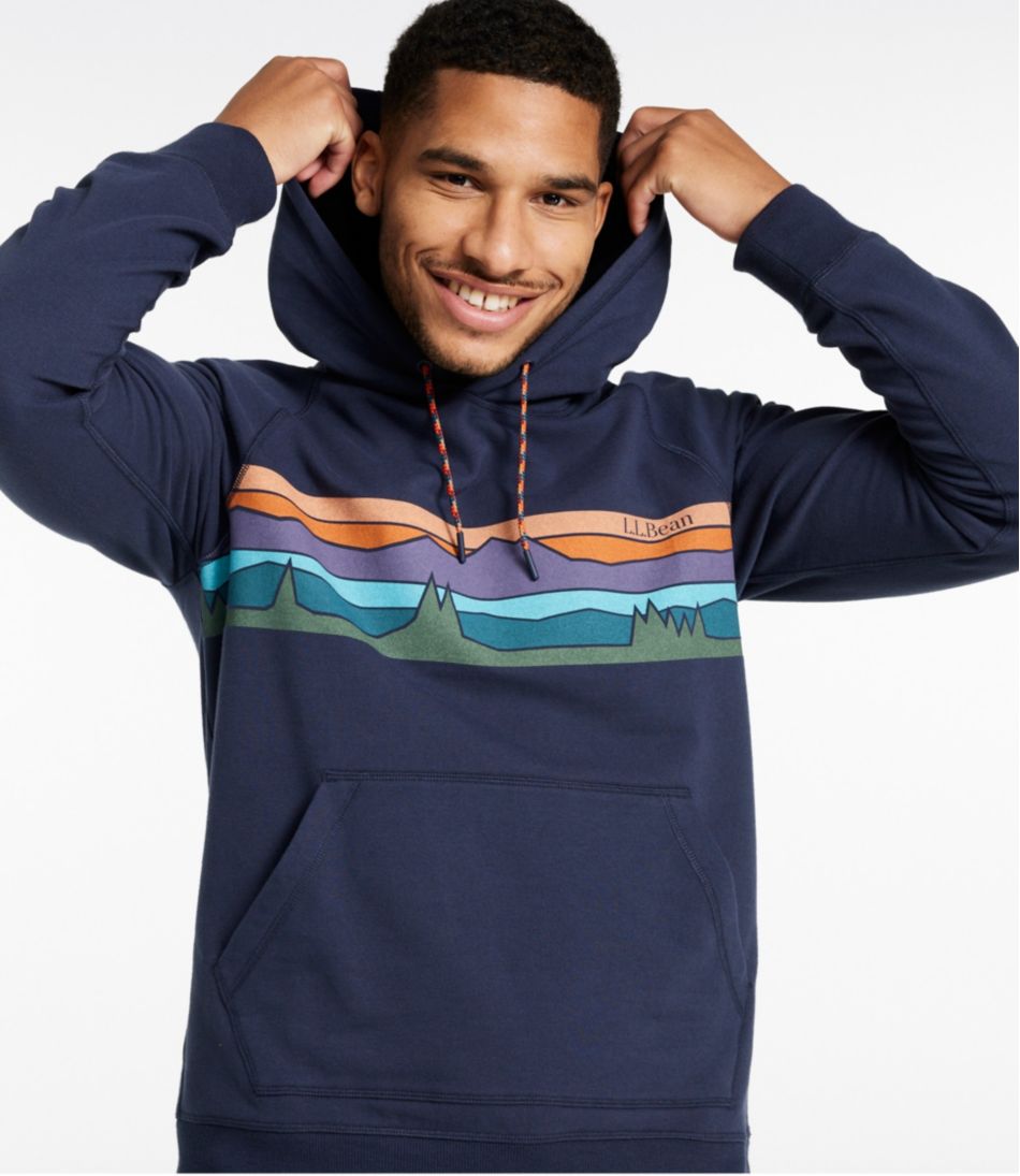 L.L.Bean Men's Bean's Comfort Camp Hoodie, Graphic SALE|CLOTHING