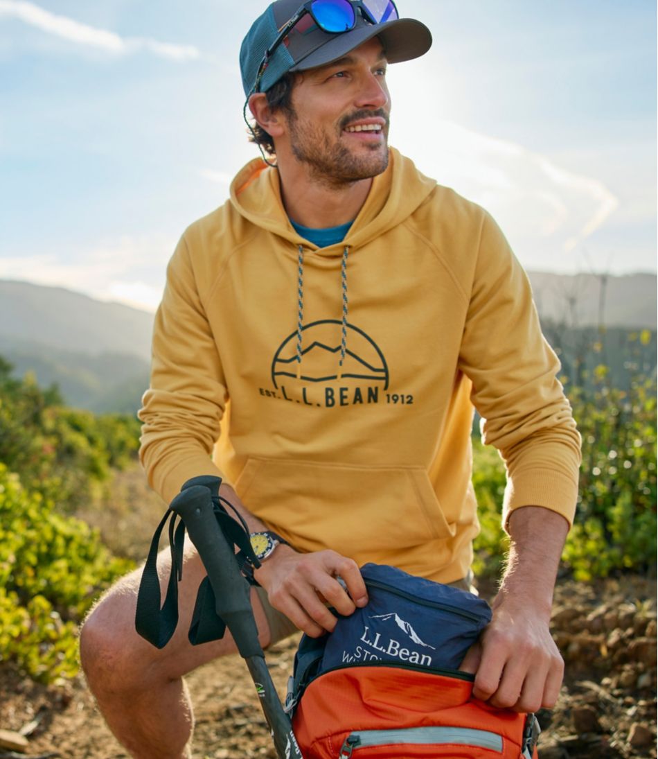 L.L.Bean Men's Bean's Comfort Camp Hoodie, Graphic SALE|CLOTHING