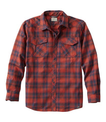 L.L.Bean Men's Katahdin Performance Flannel Shirt, Slightly Fitted SALE|CLOTHING