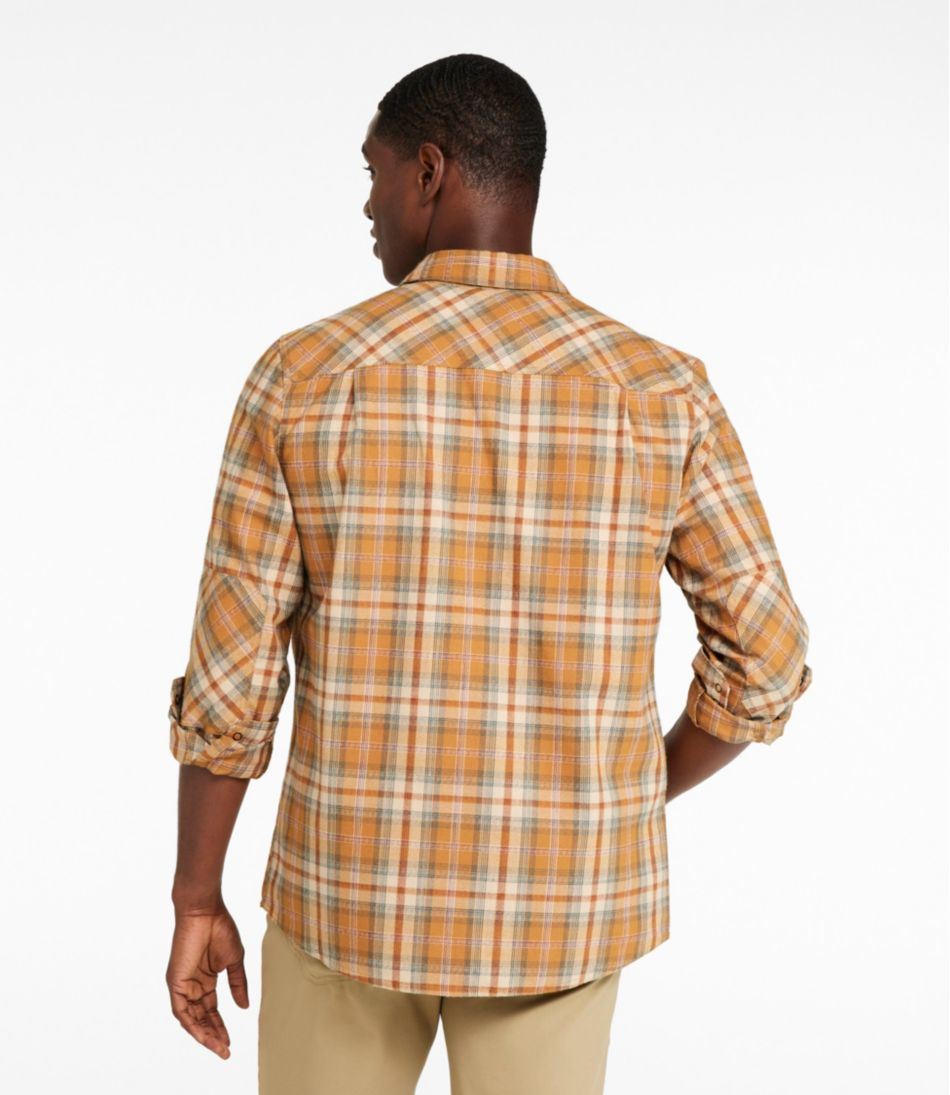 L.L.Bean Men's Katahdin Performance Flannel Shirt, Slightly Fitted SALE|CLOTHING