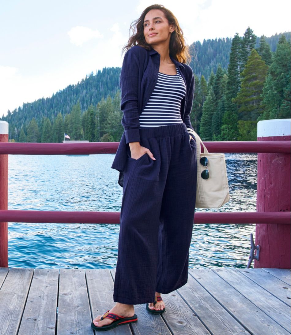 L.L.Bean Women's Cloud Gauze Wide-Leg Pants CLOTHING|SALE